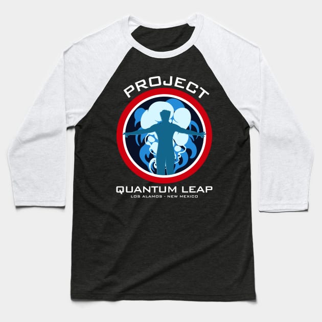 Project Quantum Leap Baseball T-Shirt by Meta Cortex